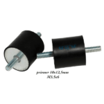 Silentblok typ-a priemer 10x12,5mm M3,5x6
