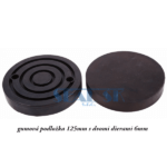 gumová podložka 125mm s dvomi dierami 6mm